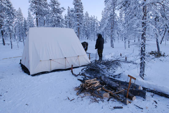 Winter Camping in the Boreal Forest.