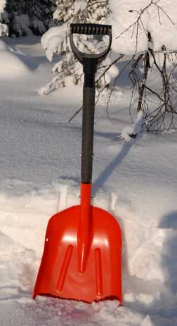 Snow Shovel - a much under-rated tool of the north.