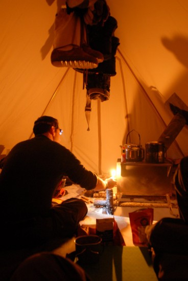 Heated Tent Interior