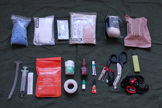 Paul Kirtley's Personal Wilderness First Aid Kit