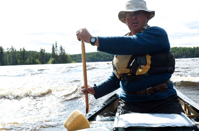 Ray Goodwin paddling wilderness 