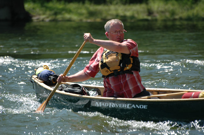 Ray Goodwin, canoe master
