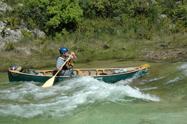 Ray Goodwin surfing in the Ardeche