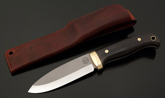 Raven PK1 Knife with sheath and Raven Armoury Logo