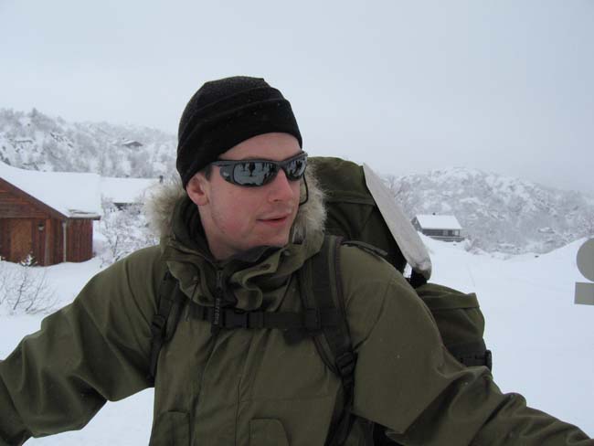 Paul Kirtley about to embark on a Nordic ski tour.