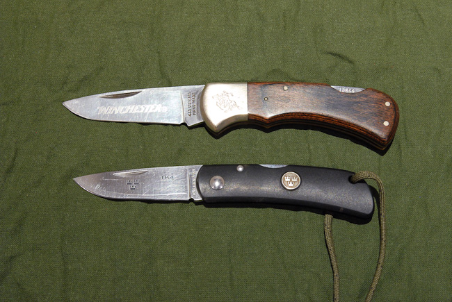 Fallkniven TK4 and Winchester lock knife