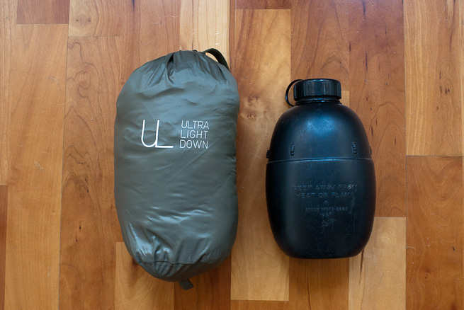 Uniqlo ultra light store down jacket bag