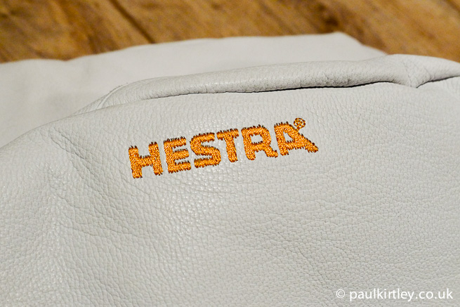 Hestra embroidery detail