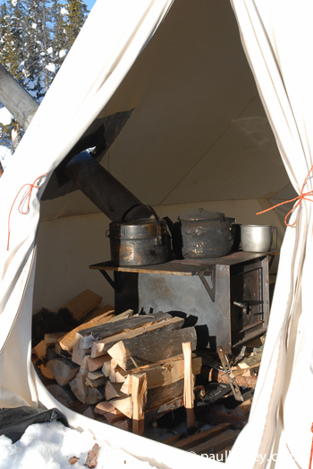 Getting a Perfect Stove Set Up in a Snowtrekker Tent