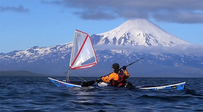 Kayak in the Aleutian Islands