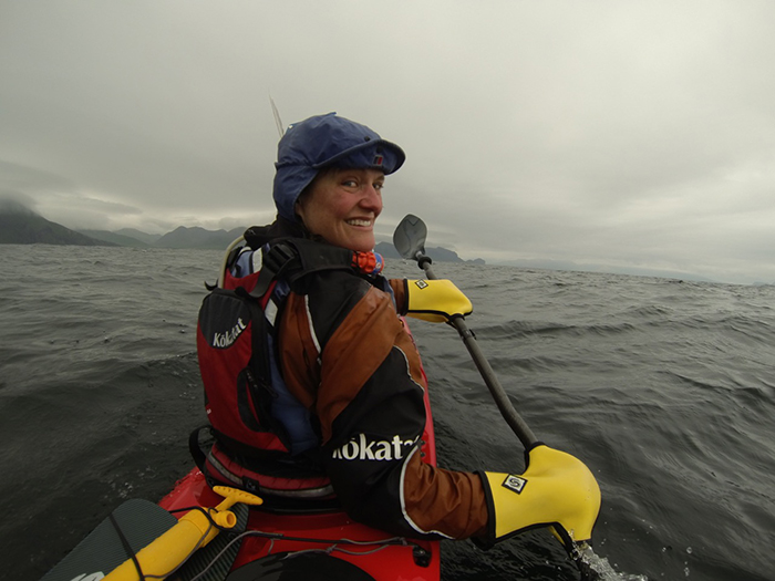 Justin Curgenven paddling Aleutians