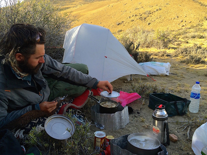 Tom Allen and Leon McCarron wild camping in Patagonia