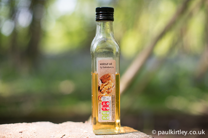 A bottle of walnut oil