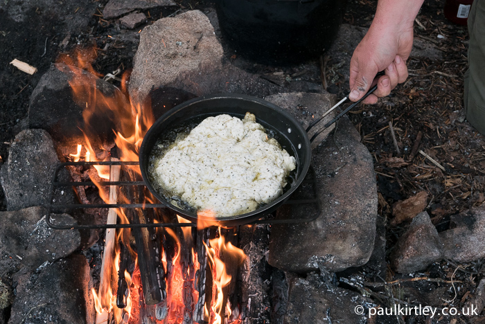 Put the pan back onto the heat. Photo: Amanda Quaine.