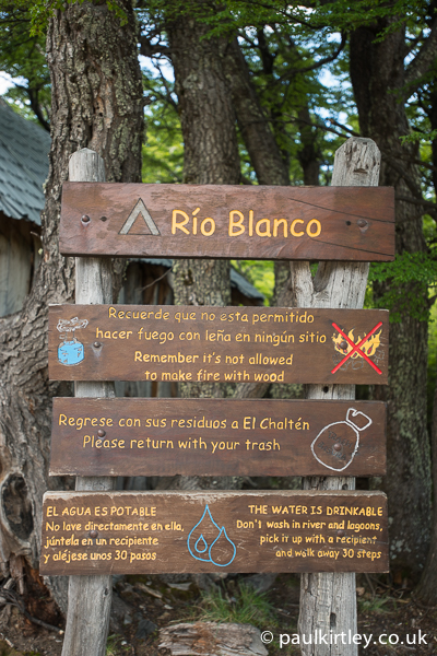 Rio Blanco camp sign