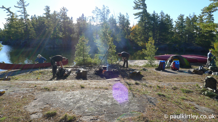 Pancakes on the griddle over the camp fire. Kids loved 'em. : r