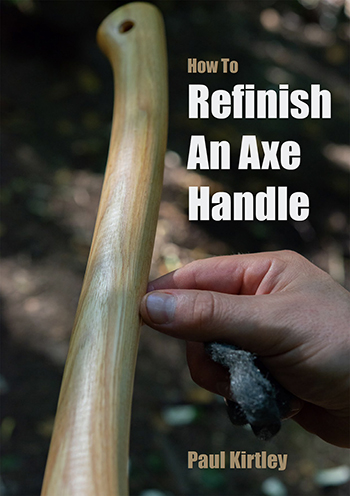 Front cover of a PDF guide on how to refinish wooden axe handles