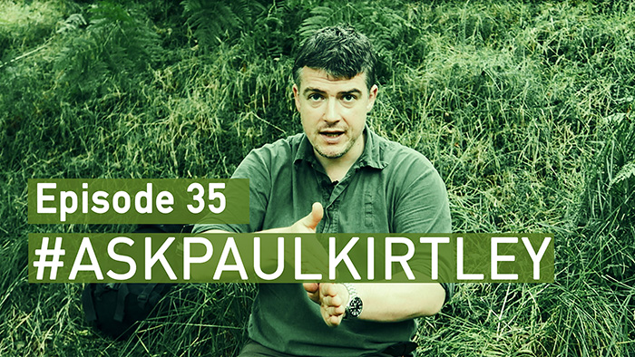 Paul Kirtley answering bushcraft questions in episode 35 of #AskPaulKirtley