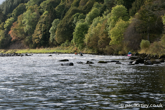 Canoeists on the Spey