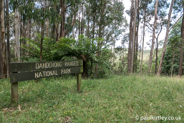 Dandenong Ranges National Park sign