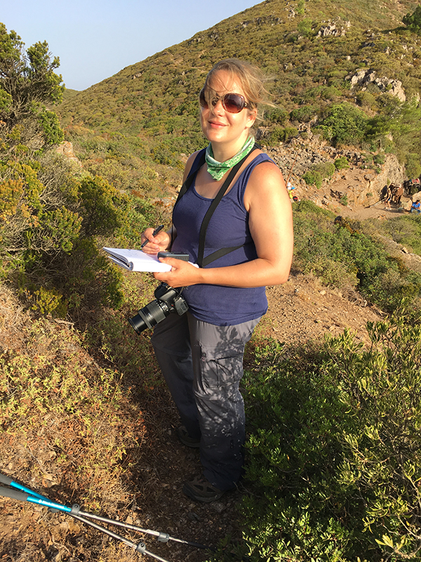Dr Cassandra Quave in the field
