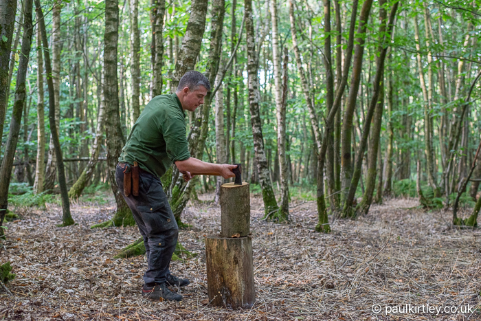 Paul Kirtley stepping in for lift with axe