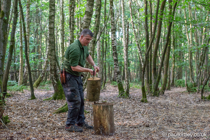 Paul Kirtley lifting part of inverted axe technique
