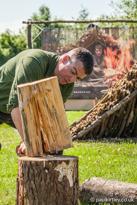 Paul Kirtley upside down axe technique in action