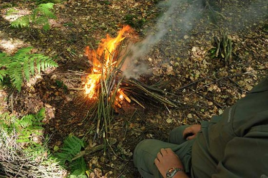 How to Light a Campfire With One Match