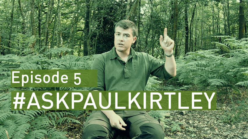 Paul Kirtley answering bushcraft and survival questions in episode 5 of Ask Paul Kirtley