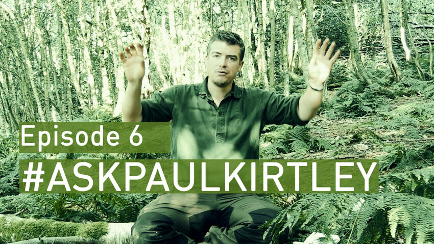 Paul Kirtley answering bushcraft and survival questions in episode 6 of Ask Paul Kirtley