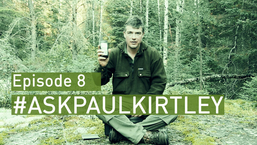 Paul Kirtley answering bushcraft and survival questions in episode 8 of Ask Paul Kirtley