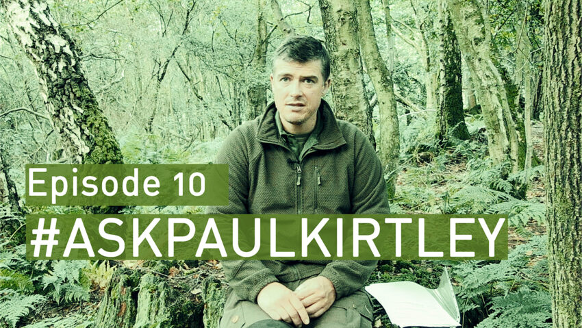 Paul Kirtley answering bushcraft and survival questions in episode 10 of Ask Paul Kirtley