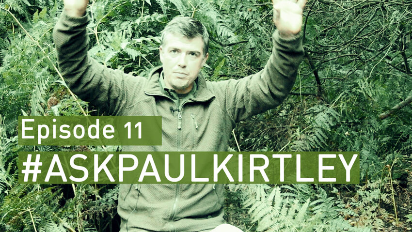 Paul Kirtley answering bushcraft and survival questions in episode 11 of Ask Paul Kirtley