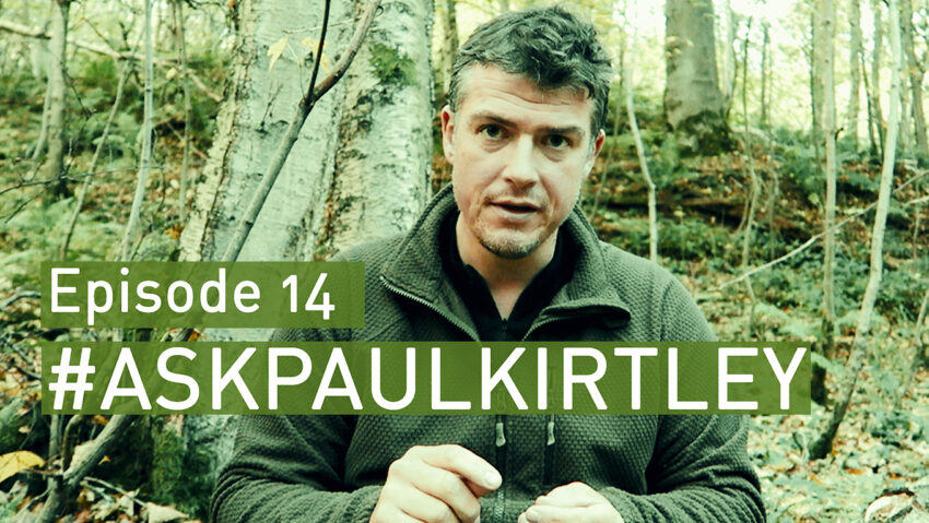 Paul Kirtley answering bushcraft and survival questions in episode 14 of Ask Paul Kirtley
