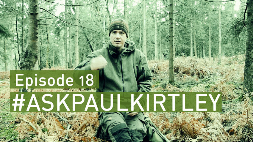Paul Kirtley answering bushcraft and survival questions in episode 18 of Ask Paul Kirtley