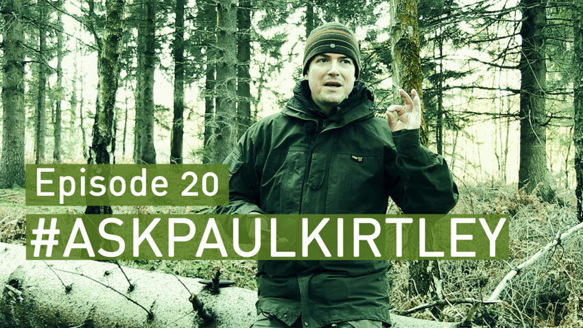 Paul Kirtley answering bushcraft and survival questions in episode 20 of Ask Paul Kirtley