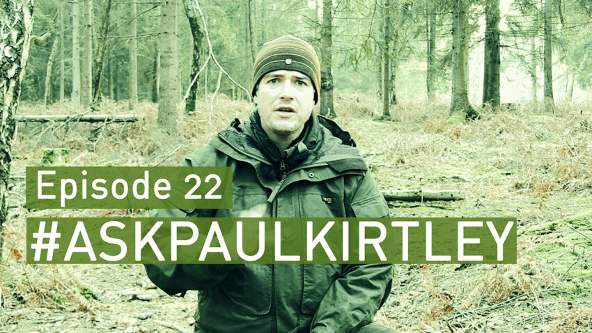 Paul Kirtley answering bushcraft and survival questions in episode 22 of Ask Paul Kirtley
