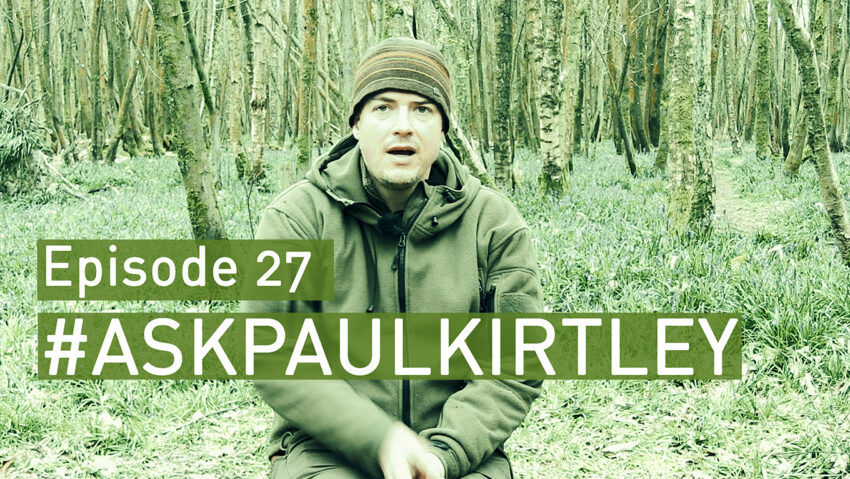 Paul Kirtley answering bushcraft and survival questions in episode 27 of Ask Paul Kirtley