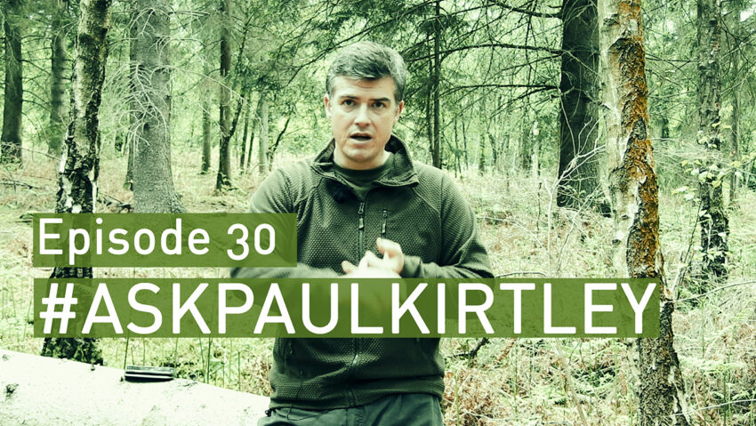 Paul Kirtley answering bushcraft and survival questions in episode 30 of Ask Paul Kirtley