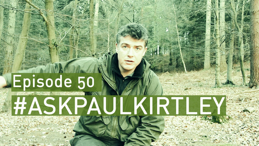 Paul Kirtley answering bushcraft and survival questions in episode 50 of Ask Paul Kirtley
