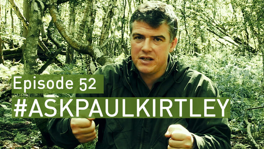 Paul Kirtley answering bushcraft and survival questions in episode 52 of Ask Paul Kirtley