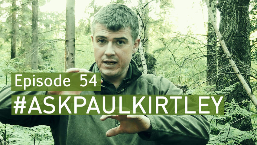 Paul Kirtley answering bushcraft and survival questions in episode 54 of Ask Paul Kirtley