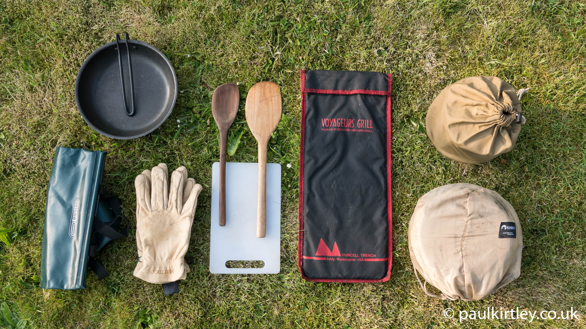 Tough plastic storage box packed with Petromax kitchen set